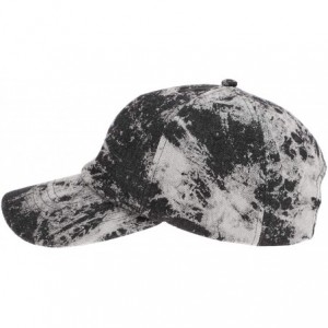 Baseball Caps Casual 100% Cotton Denim Baseball Cap Hat with Adjustable Strap. - Tie Dyed-black - CF196WH3YT2 $14.68