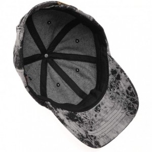 Baseball Caps Casual 100% Cotton Denim Baseball Cap Hat with Adjustable Strap. - Tie Dyed-black - CF196WH3YT2 $14.68