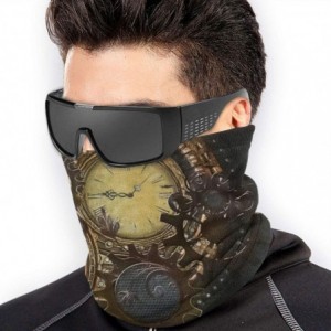 Balaclavas Neck Gaiter Headwear Face Sun Mask Magic Scarf Bandana Balaclava - Steampunk Clocks - C21979N72TU $13.38