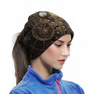 Balaclavas Neck Gaiter Headwear Face Sun Mask Magic Scarf Bandana Balaclava - Steampunk Clocks - C21979N72TU $13.38