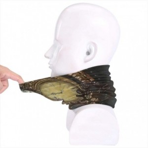 Balaclavas Neck Gaiter Headwear Face Sun Mask Magic Scarf Bandana Balaclava - Steampunk Clocks - C21979N72TU $13.38