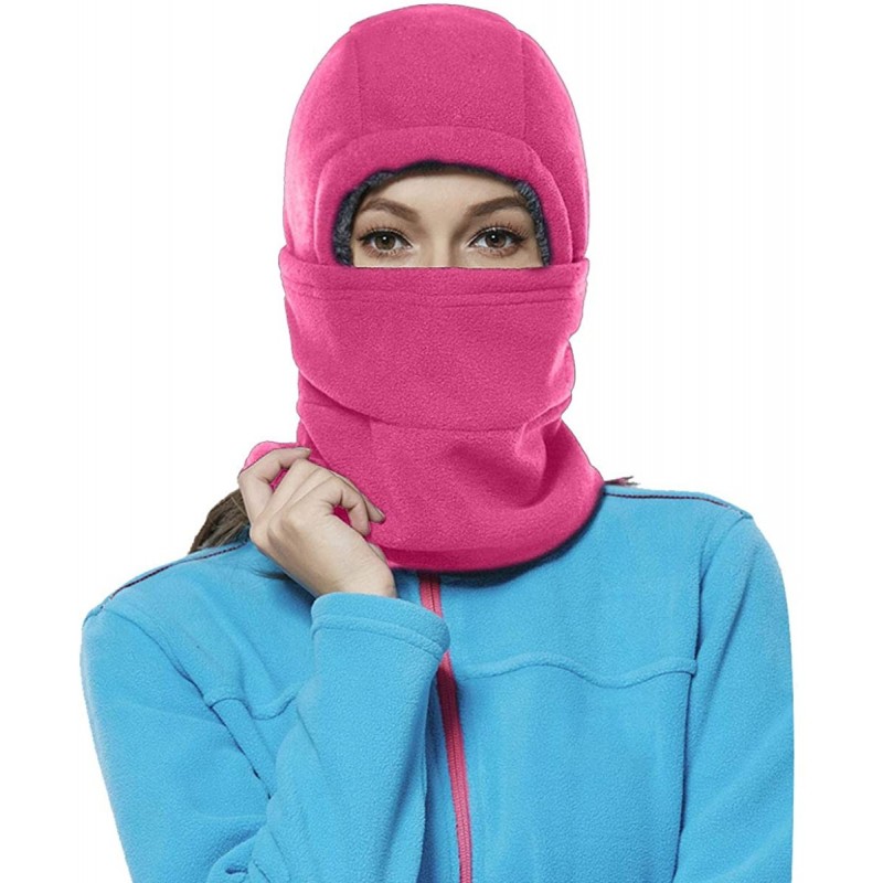 Balaclavas Balaclava Weather Windproof Adjustable - Rose - CJ18M2LDXRQ $14.54