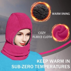 Balaclavas Balaclava Weather Windproof Adjustable - Rose - CJ18M2LDXRQ $14.54