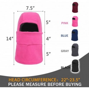 Balaclavas Balaclava Weather Windproof Adjustable - Rose - CJ18M2LDXRQ $14.54