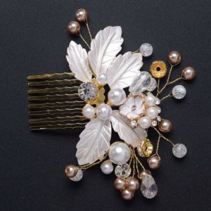 Headbands Women Hair Jewelry for Wedding Pearl Headpiece Hair Combs - FS126 - C812N7WGUGA $9.86