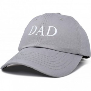 Baseball Caps Embroidered Mom and Dad Hat Washed Cotton Baseball Cap - Dad - Gray - C518OZ5KW2W $10.29