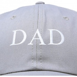 Baseball Caps Embroidered Mom and Dad Hat Washed Cotton Baseball Cap - Dad - Gray - C518OZ5KW2W $10.29