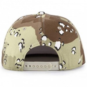 Baseball Caps Unisex Snapback Hats Adjustable USA Army Camouflage Flat Brim Baseball Cap - W185 - CA18R9RLW9U $14.53