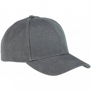 Baseball Caps 6.8 oz. Hemp Baseball Cap (EC7090) - Charcoal - CN18KH5ZWLU $11.79