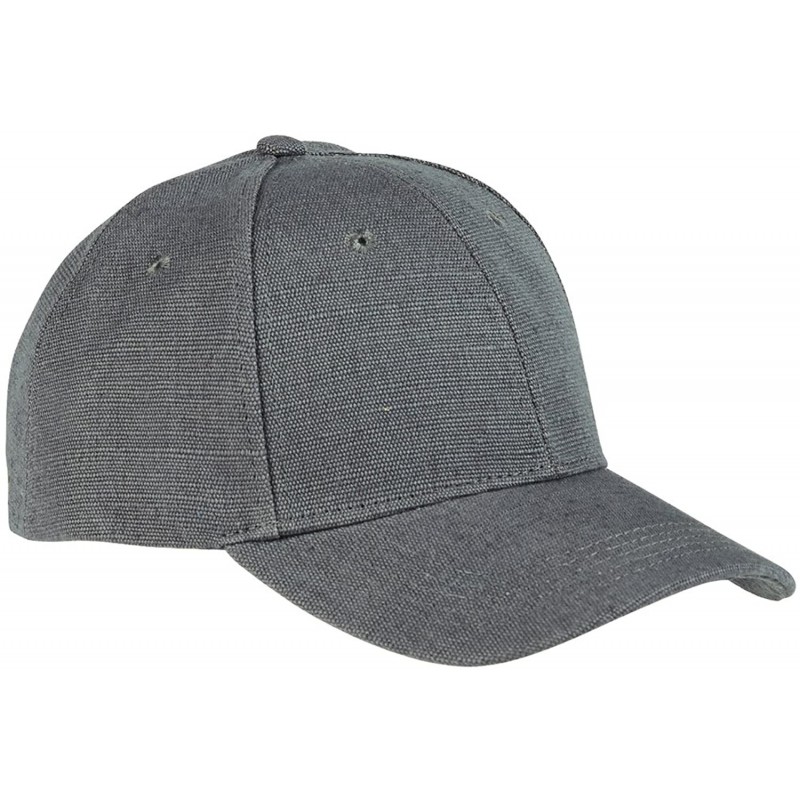 Baseball Caps 6.8 oz. Hemp Baseball Cap (EC7090) - Charcoal - CN18KH5ZWLU $11.79