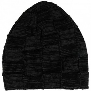 Skullies & Beanies Winter Beanie Hats for Men with Thick Fleece Lined- Warm Stretch Knitted Skull Hats Chunky Slouchy Winter ...