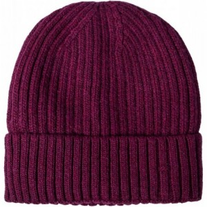 Skullies & Beanies Winter Hats for Men Wool Knit Slouchy Beanie Hats Warm Baggy Skull Cap - Style01 Wine Red - CF184RNUHDM $8.79