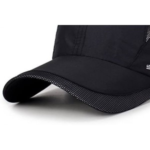 Baseball Caps Breathable Outdoor UV Protection Cap Lightweight Quick Drying Summer Sports Sun Caps - Dark Gray - CO18EIRANKO ...