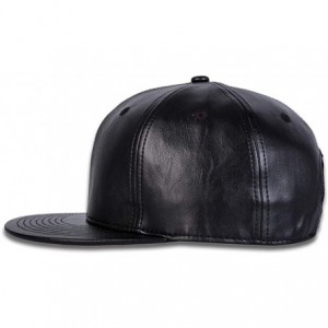 Baseball Caps Fashion Snapback Hat Hip Hop Cap Flat Brim Baseball Cap Adjustable Dad Hat Trunker Hat Unisex - W09-black - C51...