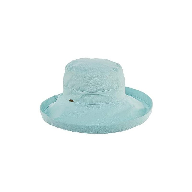 Sun Hats Women's Cotton Hat with Inner Drawstring and Upf 50+ Rating - Aqua - C51130G37C1 $26.08