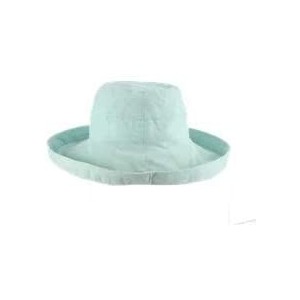 Sun Hats Women's Cotton Hat with Inner Drawstring and Upf 50+ Rating - Aqua - C51130G37C1 $26.08