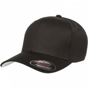 Baseball Caps Adult's 5001 2-Pack Premium Original Twill Fitted Hat - Black - CY12H39EFZ3 $53.93