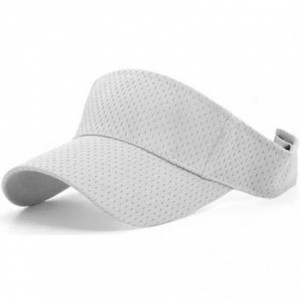 Visors Athletic Mesh Sports Visor - Grey - C8118EYVYDX $11.83