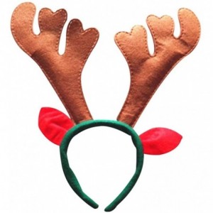 Headbands Christmas Headband Holiday Party Decoration Reindeer Antler Headband Pack of 6 - R-reindeer - CI18H3CW3SE $14.42