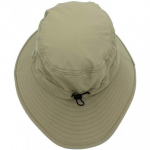 Sun Hats Women Lightweight Safari Sun Hat Quick Dry Fishing Hat with Strap Cool - Dark Khaki - C718G0X783C $17.61