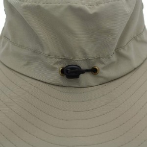 Sun Hats Women Lightweight Safari Sun Hat Quick Dry Fishing Hat with Strap Cool - Dark Khaki - C718G0X783C $17.61