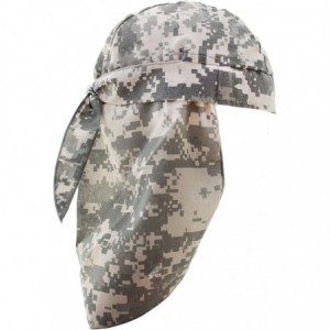 Skullies & Beanies Skull Desert Beige Green Digital Camo Bandana Cap Hat with Tie & Full Neck Protection - C018EG8DZD3 $14.86