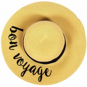Sun Hats Beach Hats for Women - Embroidered Floppy Wide Brim Paper Straw Sun Hats for Women Summer Hat Foldable - CP18C4NX2LE...
