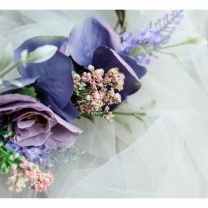 Headbands Boho Flower Headband Hair Wreath Floral Garland Crown Halo Headpiece with Ribbon Wedding Festival Party - Q - CT18I...