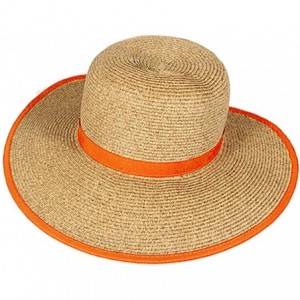 Sun Hats French Laundry Packable Crushable Travel Hat - Orange - CR11CYNHO2Z $43.28