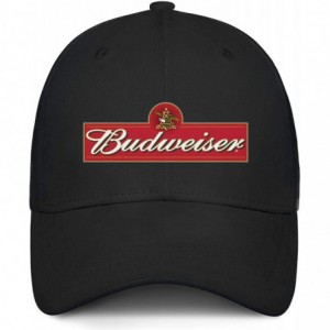 Baseball Caps Budweiser-Logos- Woman Man Baseball Caps Cotton Trucker Hats Visor Hats - Black-80 - C718WDK8520 $13.85