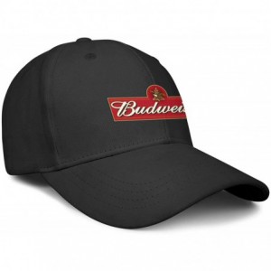 Baseball Caps Budweiser-Logos- Woman Man Baseball Caps Cotton Trucker Hats Visor Hats - Black-80 - C718WDK8520 $13.85