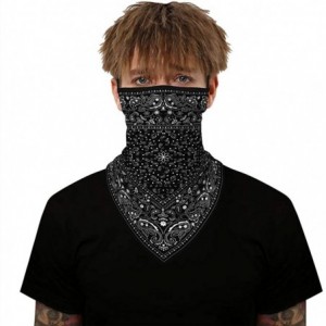 Balaclavas Men Women Ear Loops Face Scarf Neck Gaiters Bandana Mask Balaclava for Dust Wind - 30 - CW198W39DC5 $10.53