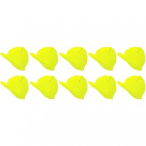 Skullies & Beanies Cuffless Beanie Visor 10 Piece Pack - Neon Yellow - CX17Z2S78YA $29.11