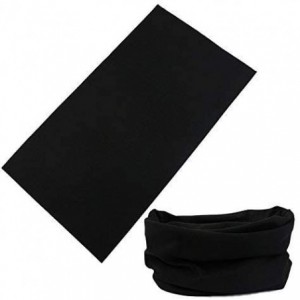 Balaclavas 3 Pack Unisex Seamless Half Face Mask Bandana Neck Gaiter Tube Scarf Headwear- for Women & Men - Solid Black - CU1...