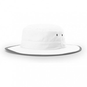 Sun Hats Wide Brim Boonie Fishing Hunting Cap Bucket Sun HAT - White - CV18745D4H0 $21.31