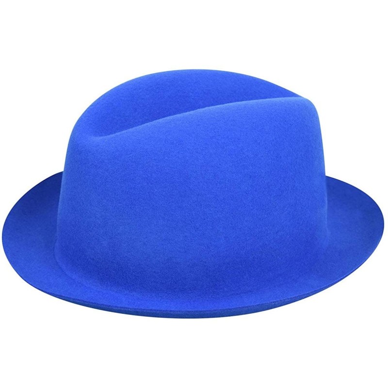 Fedoras Men Chipman Fedora - Imperial Blue - C712CF8WWFR $44.20