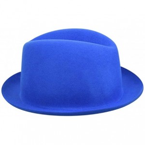 Fedoras Men Chipman Fedora - Imperial Blue - C712CF8WWFR $44.20