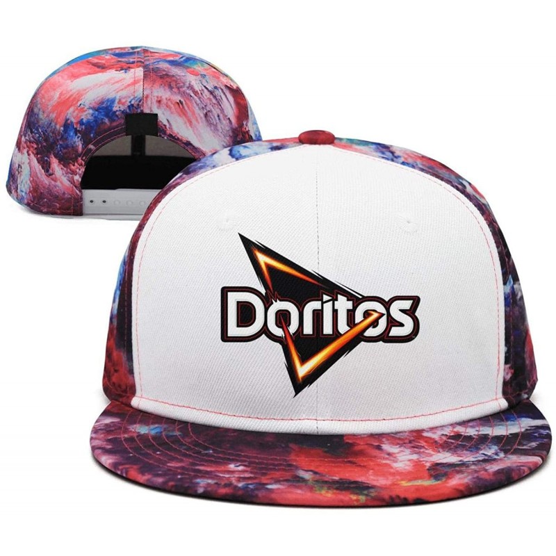 Baseball Caps Men/Women Print Adjustable Doritos-Corn-Flake-Logo- Outdoor Flat Brim Trucker Cap - Pink-19 - C418QR6KZTT $15.90