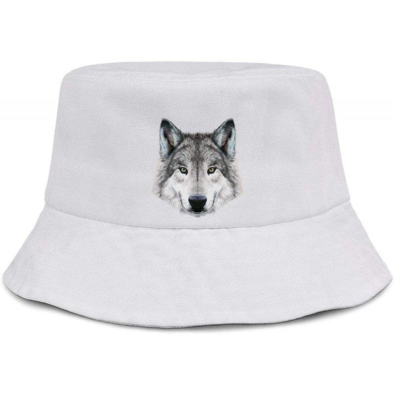 Sun Hats Unisex Bigfoot Flamingo Protection Packable - Big Wolf Head-1 - CC18WQ2KKH3 $16.32