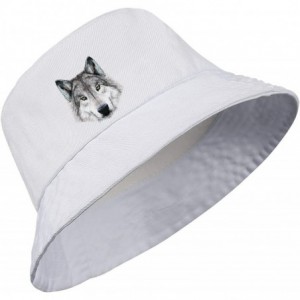 Sun Hats Unisex Bigfoot Flamingo Protection Packable - Big Wolf Head-1 - CC18WQ2KKH3 $16.32