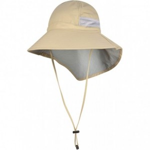 Sun Hats UPF 50+ Protective Adventure Sun Hat - Universal Fit - Beige / Light Grey - C718E9GW2CN $86.35