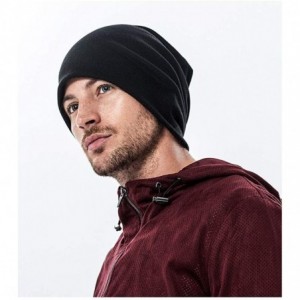 Skullies & Beanies Man Skull Cap Beanie Guitar Sign Headwear Knit Hat Warm Hip-hop Hat - Deep Heather - CJ18KKUQEMO $12.87