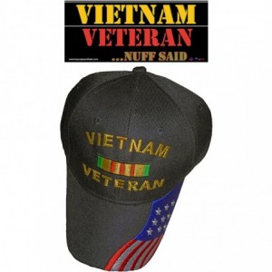 Baseball Caps Vietnam Veteran Cap Black Flag Hat Army Navy Marines Air Force Coast Guard - CS11M27Z4R5 $12.39