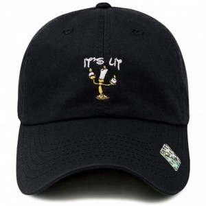 Baseball Caps Its Lit lamp Dad Hat Cotton Baseball Cap Polo Style Low Profile - Black - CP185S8GTYS $25.19