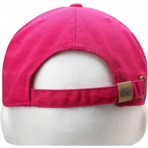 Baseball Caps Classic Baseball Cap Dad Hat 100% Cotton Soft Adjustable Size - Hot Pink - CH11AT3WF9D $10.32