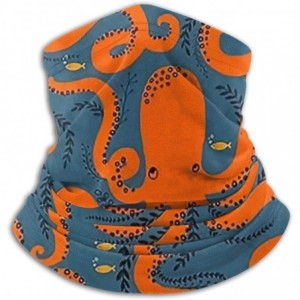 Balaclavas Neck Gaiter Headwear Face Sun Mask Magic Scarf Bandana Balaclava - Orange Octopus - C61979N5GCU $15.29
