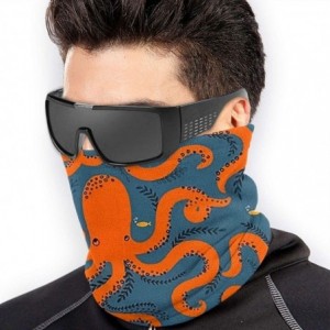 Balaclavas Neck Gaiter Headwear Face Sun Mask Magic Scarf Bandana Balaclava - Orange Octopus - C61979N5GCU $15.29