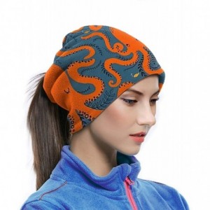 Balaclavas Neck Gaiter Headwear Face Sun Mask Magic Scarf Bandana Balaclava - Orange Octopus - C61979N5GCU $15.29