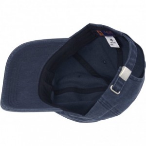 Baseball Caps Vintage Denim Washing Plus Size XL XXL Big Army Cap Baseball Hat Truckers - Blue - CA187Q3STUY $22.90