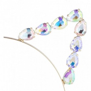 Headbands Girls Cat Ears Costume Floral Accessory Headband Adults - Gold Ab Crystal - CE182LDX2KY $9.98